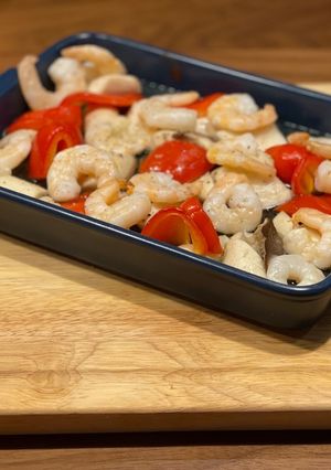 グリルにお任せ！キノコと魚介のスダチ風味-レシピのメイン写真