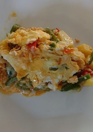 卵1個で野菜オムレツ-レシピのメイン写真