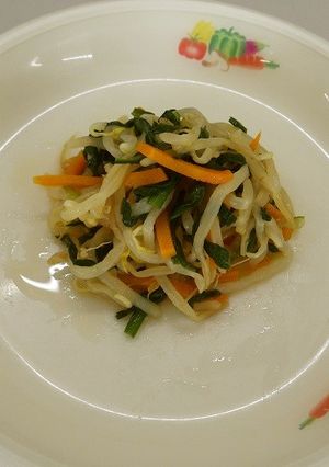 もやしとにらのおひたし　★宇都宮学校給食-レシピのメイン写真