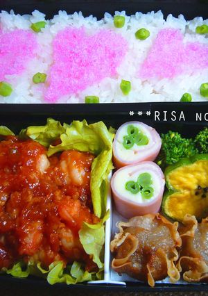 お弁当に✿桜でんぶでラクガキ～♡-レシピのメイン写真