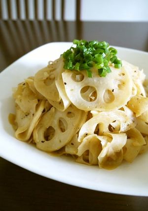 【レシピ動画】蓮根のオリーブポン酢炒め♪-レシピのメイン写真