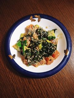 簡単☆わかめとマグロのコチュジャン和え-レシピのメイン写真