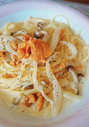 うにの豆乳クリームパスタ-レシピのメイン写真