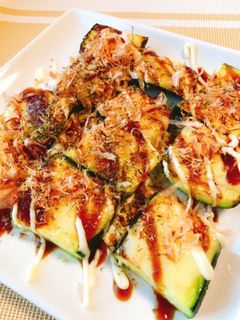 美味ジューシーズッキーニのお好み焼き風-レシピのメイン写真