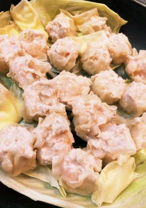 鶏胸ひき肉とむきエビの焼売-レシピのメイン写真