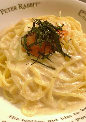 所要時間10分牛乳でチーズ明太子パスタ-レシピのメイン写真
