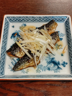 減塩 いわしの両面焼き。長ねぎポン酢で。-レシピのメイン写真
