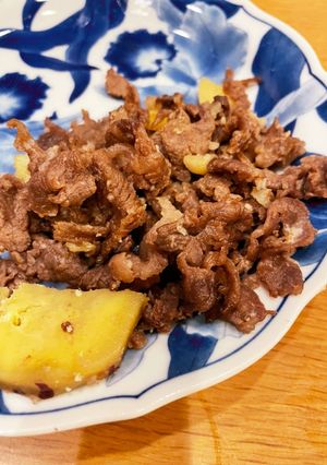 牛肉とお芋の塩麹炒め-レシピのメイン写真