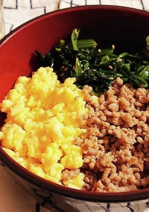 我が家の三色丼-レシピのメイン写真