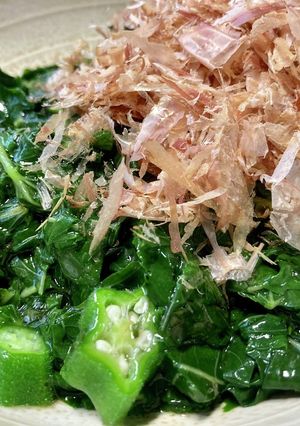 ねばねーばモロヘイヤ☆オクラのおひたし-レシピのメイン写真