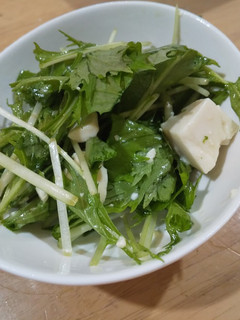 豆腐と水菜のサラダ-レシピのメイン写真