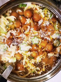 オクラと卵と春雨となめこのスープ♪-レシピのメイン写真