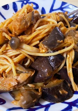 なすとツナのワンポットパスタ-レシピのメイン写真