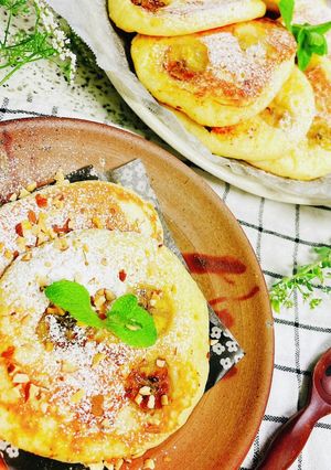 冷めてもおいしいバナナパンケーキ◎-レシピのメイン写真