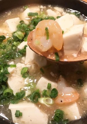 茅乃舎の海老だしで☆海老と豆腐あんかけ-レシピのメイン写真