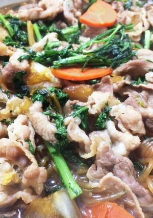 簡単おかず:豚バラ野菜のくた煮-レシピのメイン写真