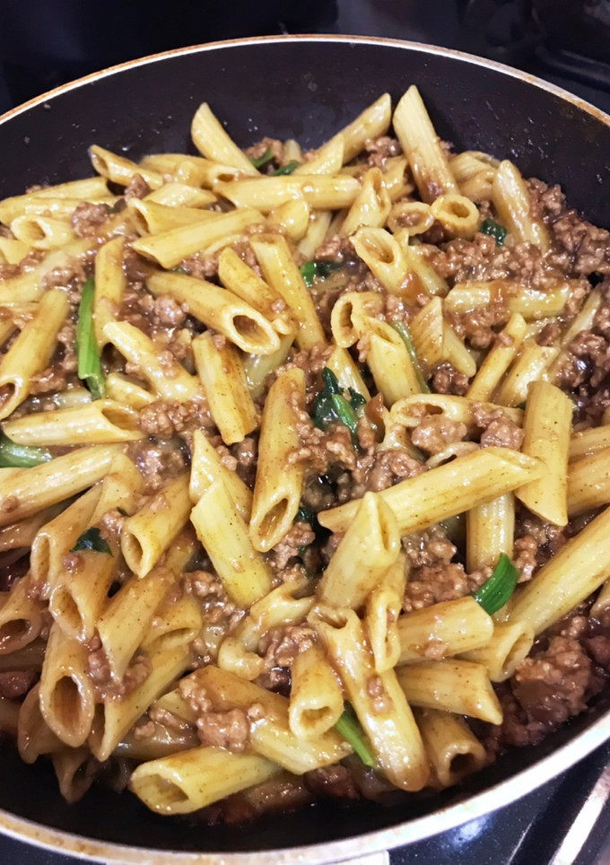 カレーをパスタでリメイク 残りもの片付け-レシピのメイン写真