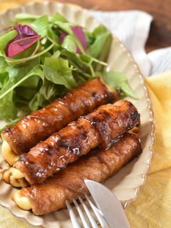 竹輪チーズの肉巻き照り焼き-レシピのメイン写真