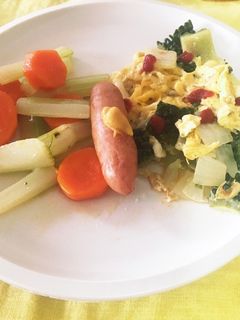 ゴーヤの卵炒め 朝ごはん-レシピのメイン写真