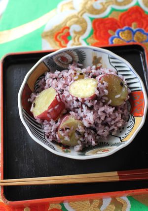 お米3合☆秋のさつまいもごはん☆楽ポン-レシピのメイン写真