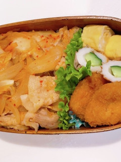スタミナ豚キムチ弁当-レシピのメイン写真
