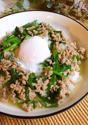 ニラがシャキシャキ*スープかけご飯*-レシピのメイン写真