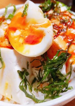 覚書¡タレがうまい韓国風豆腐丼-レシピのメイン写真