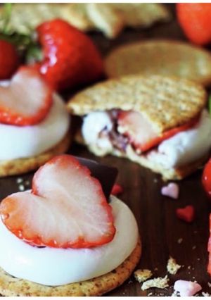 簡単可愛いおやつ！バレンタインサモア-レシピのメイン写真