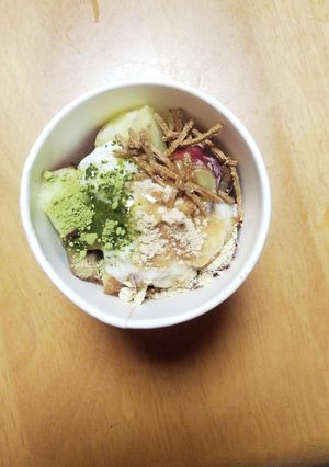 冷やし焼き芋と甘栗の便秘解消パフェ-レシピのメイン写真