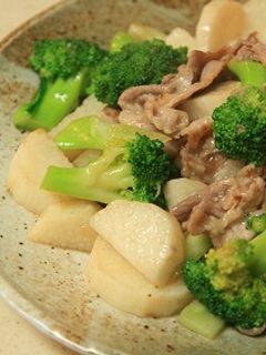 長芋と豚肉の塩炒め♪-レシピのメイン写真