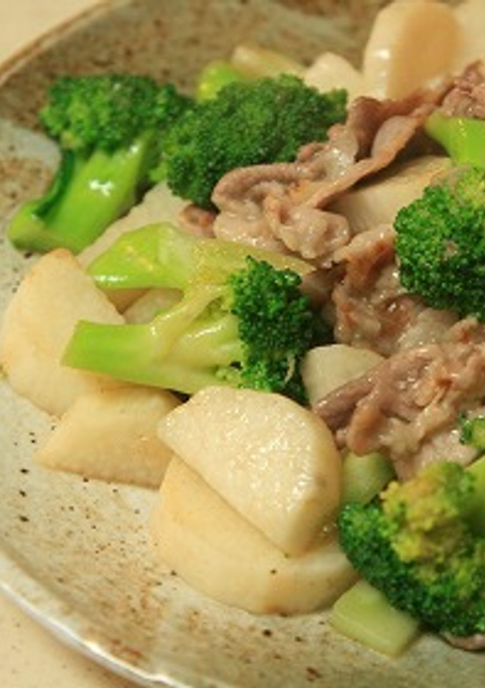 長芋と豚肉の塩炒め♪-レシピのメイン写真