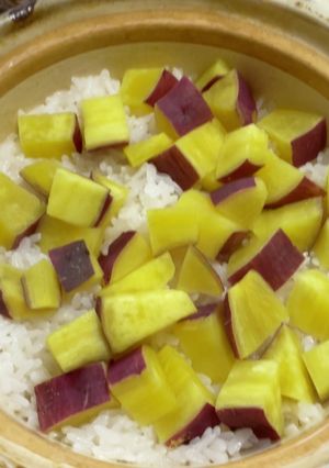 【簡単】土鍋でさつまいもご飯 1合-レシピのメイン写真