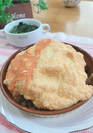 スフレ♥ハンバーグオムライス-レシピのメイン写真