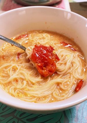 トマト酸辣湯麺風そうめん-レシピのメイン写真