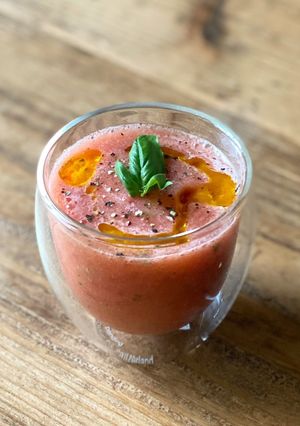 【冷製】バジル香る丸ごとトマトのスープ-レシピのメイン写真