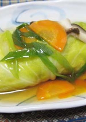 豆腐＆和風おだしのロールキャベツ-レシピのメイン写真