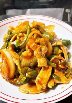 豚肉ケチャップ炒め　ピーマン玉ねぎ旨-レシピのメイン写真