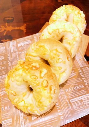 HBで簡単パン！ソフトチーズベーグル-レシピのメイン写真