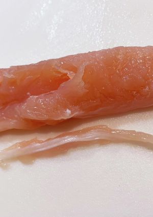 ささみのすじ取り-レシピのメイン写真