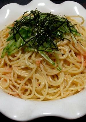 サッパリ明太子スパ-レシピのメイン写真