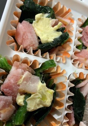 冷凍保存！レンチン！ミニほうれん草バター-レシピのメイン写真