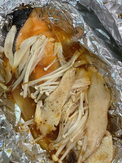 鮭のオイスターソースのホイル焼き-レシピのメイン写真