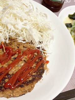 豆腐×オートミールダイエットハンバーグ♡-レシピのメイン写真