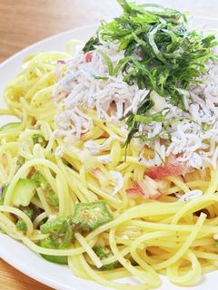 冷製和風ジェノベーゼパスタ-レシピのメイン写真