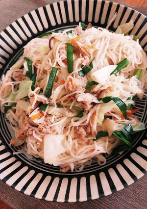 ツナの素麺チャンプルー-レシピのメイン写真