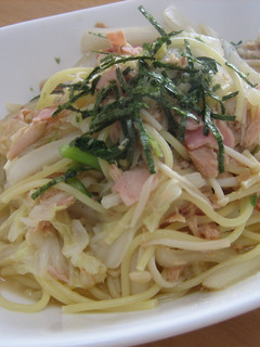 絶賛♪白菜とツナの和風パスタ-レシピのメイン写真