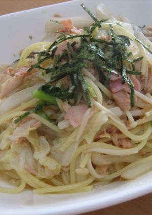 絶賛♪白菜とツナの和風パスタ-レシピのメイン写真