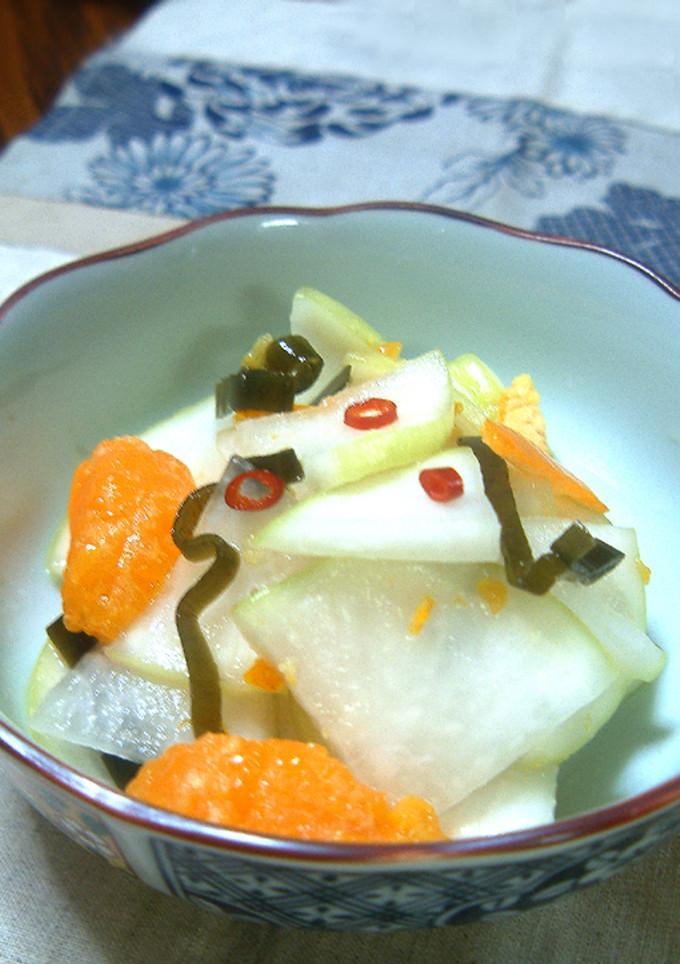 みかんの皮で！大根のお漬物♪-レシピのメイン写真