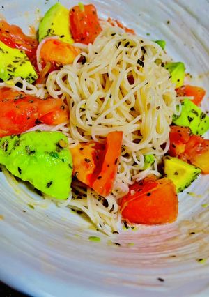 アボガドトマトのシーズニング素麺-レシピのメイン写真