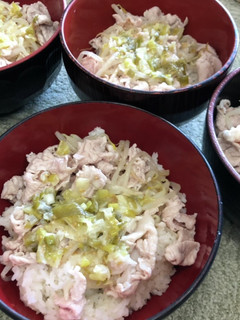 ネギ塩冷しゃぶ丼-レシピのメイン写真